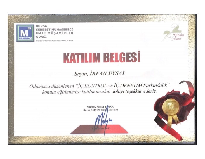 İç Kontrol ve İç Denetim Farkındalık Eğitimi